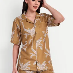 TILISM Printed Pure Cotton Shirt With Shorts Co-Ords image 4