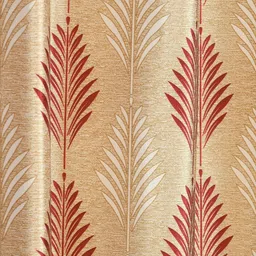 GEET CREATIONS Maroon Set of 3 Floral Room Darkening Door Curtain image 3