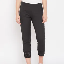 Rangriti Women Assorted Solid Cropped Trousers-picture-31