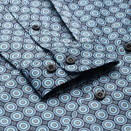 Van Heusen Pure Cotton Slim Fit Ethnic Motifs Printed Formal Shirt image 3