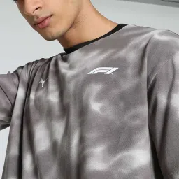 Puma Black Cotton Relaxed Fit Printed T-Shirt image 4