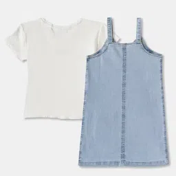 R&B Kids Blue Regular Fit Dungaree image 2