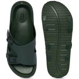 Ajile by Pantaloons Men's Olive Toe Ring Sandals image 4