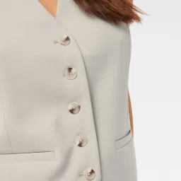 Forever New Grey Carol Waistcoat image 4