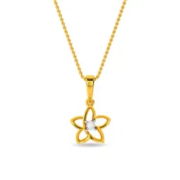 Kisna Diamond & Gold Jewellery 14k Classic Flower Pendant-picture-36