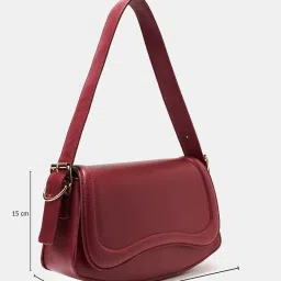 Forever Glam by Pantaloons Red Shoulder Handbag image 4