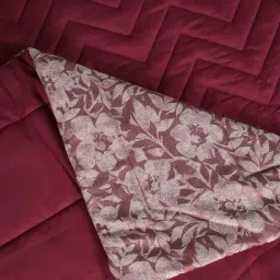 Saral Home Rose Cotton 250 TC 400 GSM Reversible Single Quilt image 3