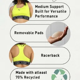 Puma Green Sports Bra image 4