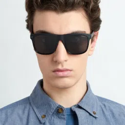 Polaroid Grey UV Protection Rectangular Sunglasses for Men image 4