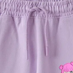 R&B Kids Lilac Printed Regular Fit Joggers image 3