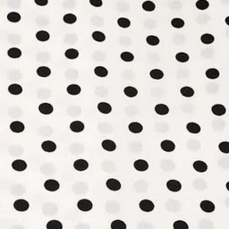 Moda Rapido Women Black & White Polka Dots Printed Unstitched Dress Material image 2