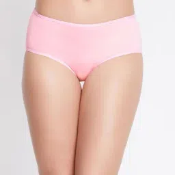Clovia Mid Waist Teen Hipster Panty in Baby Pink - Cotton-picture-21