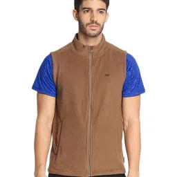 Wildcraft Dark Brown Mock Collar Sweatshirt-image-17