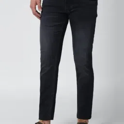 Peter England Jeans Black Cotton Slim Fit Jeans-picture-38