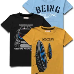 HELLCAT Multicolor Printed T-Shirt (Pack Of 3)-picture-28