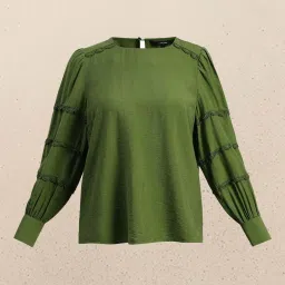 Vero Moda Green Regular Fit Top image 4