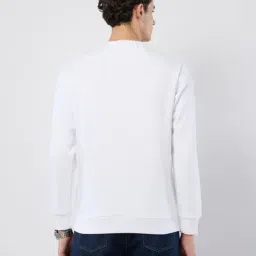 U.S. Polo Assn. White Cotton Regular Fit Logo Printed Sweatshirt image 2