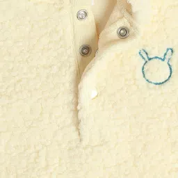 Miniklub Boys Marshmallow & Blue Regular Fit Knitted Sweatshirt image 4