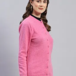 Monte Carlo Pink Wool Textured Cardigan image 3