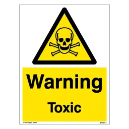 SUNSIGNS  Warning Toxic Signages Size 900x457 mm HP Print + Vinyl + Sun Board, SN0057-picture-35