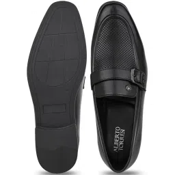 Alberto Torresi Men's Office Edition 801 Black Formal Loafers image 4