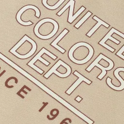 United Colors of Benetton Kids Beige Cotton Printed Sweatshirts image 4