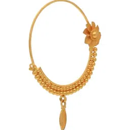 Malabar Gold and Diamonds 22k (916) Yellow Gold Nosering for Women image 2