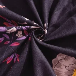 Klotthe Multicolor Cotton Blend Printed 300 TC King Flat Bedsheet with 2 Pillow Covers image 4