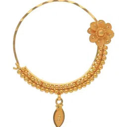 Malabar Gold and Diamonds 22k (916) Yellow Gold Nosering for Women-picture-34