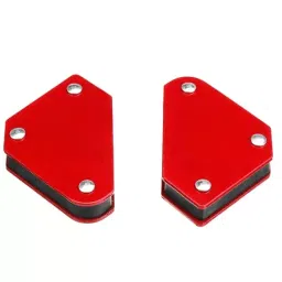 FLAMINGO ENTERPRISE Magnetic Welding Holder Set Multi Angle High Quality Steel Red 80 mm Throat Depth 8 cm Clamping (Pack of 6) image 2