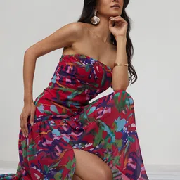 PINACOLADA Women's Printed Off-Shoulder Maxi Dress-picture-2