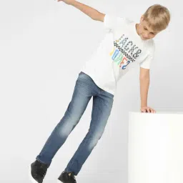 Jack & Jones Junior Blue Solid Jeans image 4