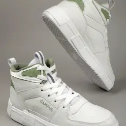 Campus Men's OG-22 Pearl White Ankle High Sneakers-picture-35