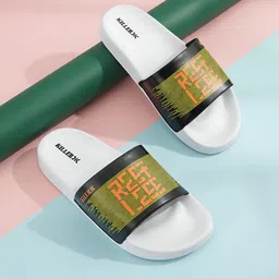 Killer Typography Printed Cushioned Footbed Sliders-picture-36