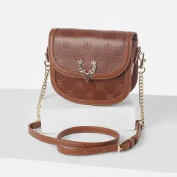 Allen Solly Brown Sling Handbag-image-55