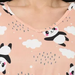 Sweet Dreams Nude Printed Pajama Set image 5