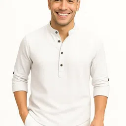 Deelmo Mandarin Collar Casual Shirt-picture-25