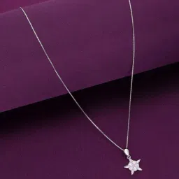 Kai Jewel Sterling Silver Star Studded Pendant With Chain-picture-34