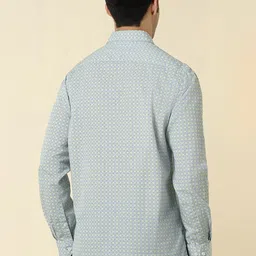 Allen Solly Slim Fit Checked Spread Collar Formal Cotton Shirt image 3