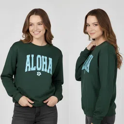 Calm Down Women Printed Sweatshirt image 3