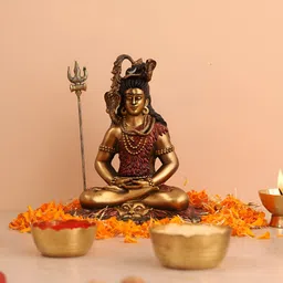 HOME 360 Gold-Toned Religious Idol Showpiece-image-41