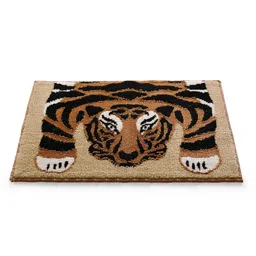 saral home Saralhome 24X7 Antiskid PP BCF yarn Door Mat Beige. 40cm x 60cm image 2