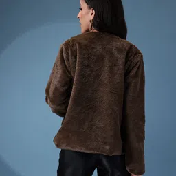 bebe Faux Fur Trim Tailored Jacket image 4