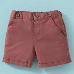 ToffyHouse Poplin Woven Half Sleeves Vehicle Printed Shirt & Shorts With Bow & Suspender - White & Maroon image 4