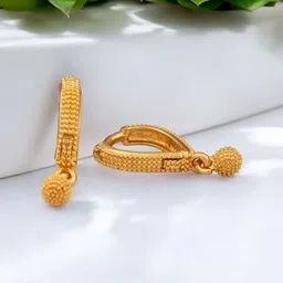 SHREE KRISHNA SHOPPING Unisex Gold-Plated Brass Earrings-picture-22