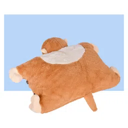 Besties Premium Fur Monkey Soft Toy Cum Pillow Brown - Height 45 cm image 5