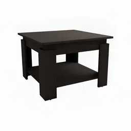 SIVOM Brown Wooden Square Bedside Table image 5