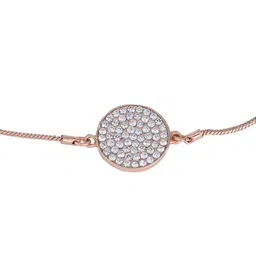 Estele Rose Gold & White Link Bracelet image 3