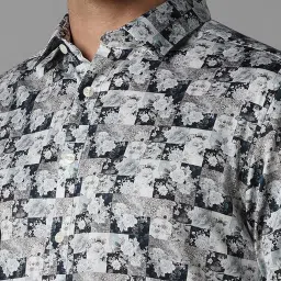 Louis Philippe Multicolored Cotton Slim Fit Printed Shirt image 4