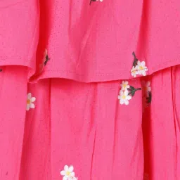 Fame Forever by Lifestyle Girls Pink Cotton Embroidery Woven Top image 4